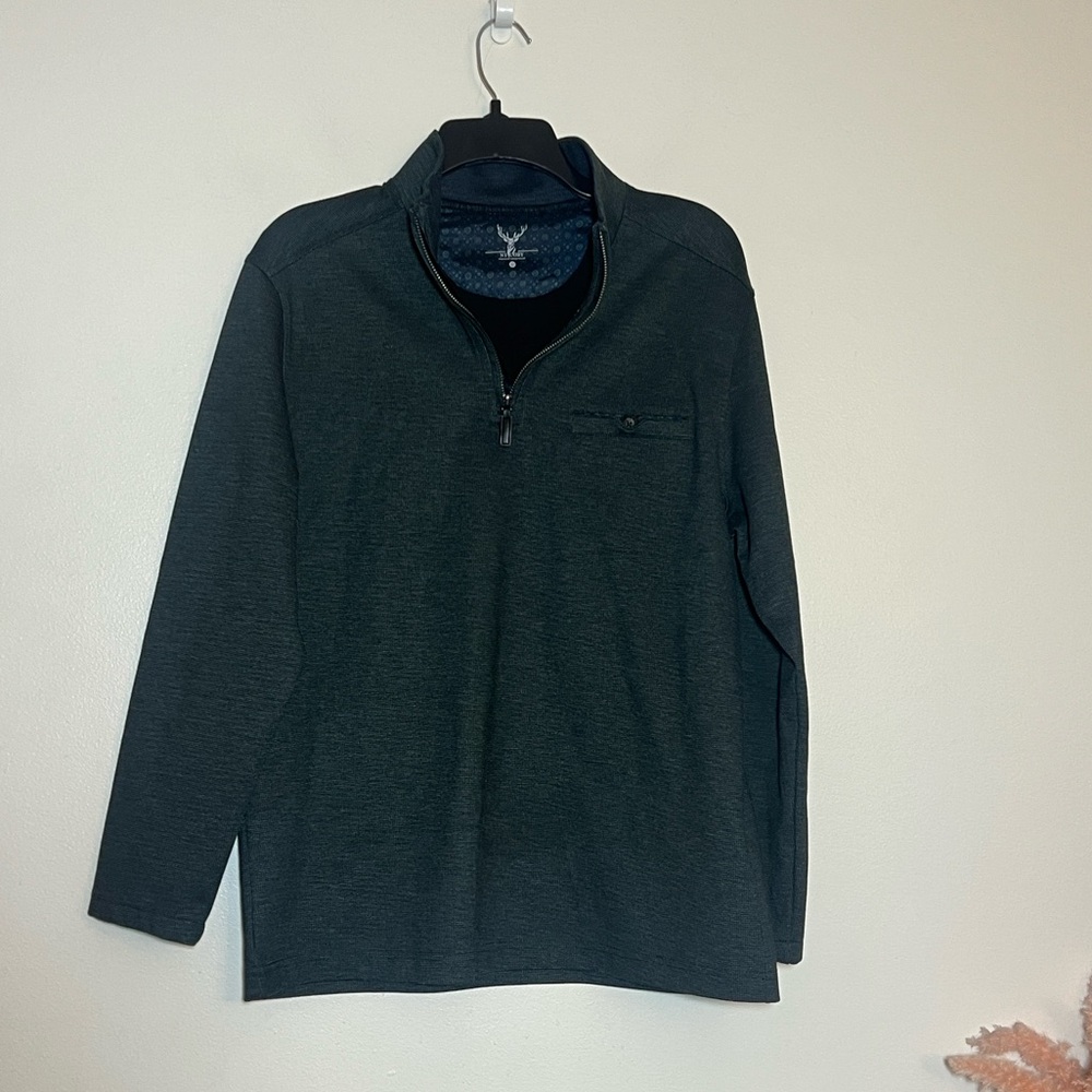 Nicoby Quarter Zip Long Sleeve Pull Over Sweater Medium